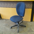 Dark Blue Pattern Adjustable Rolling Office Task Chair